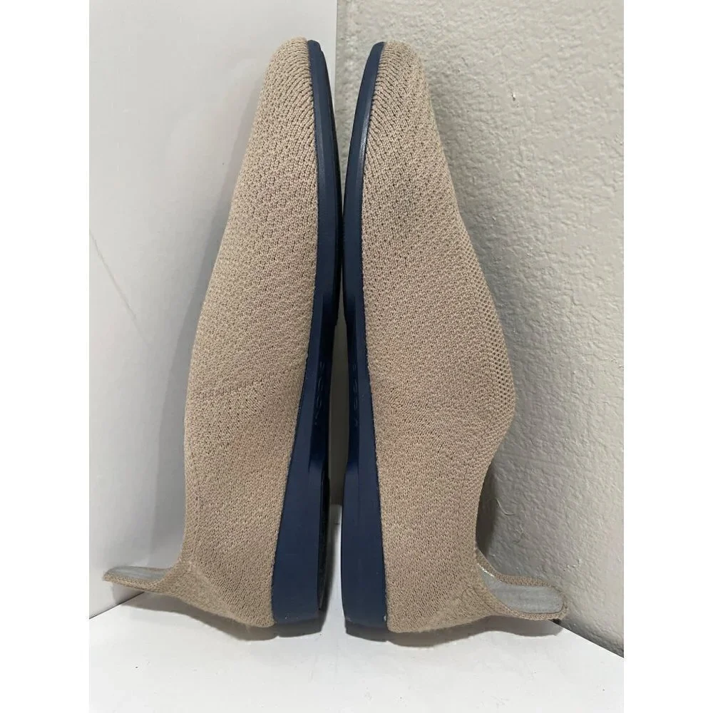 NEW BRIGHT SPOT ELF FLATS T GEORGIANOS SLIP CREAM SIZE 7 SHOES